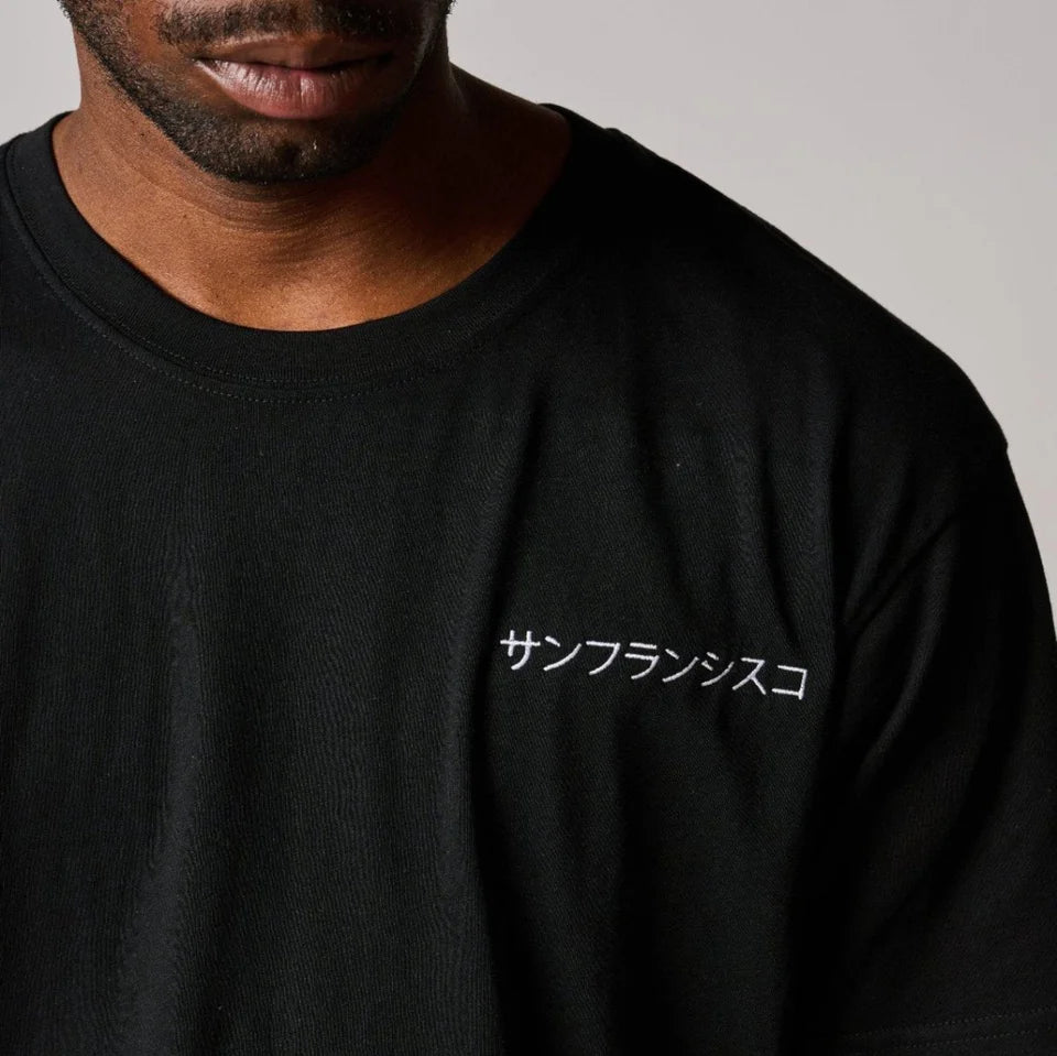 CHAMPELLI NAUTICAL TEE IN BLACK